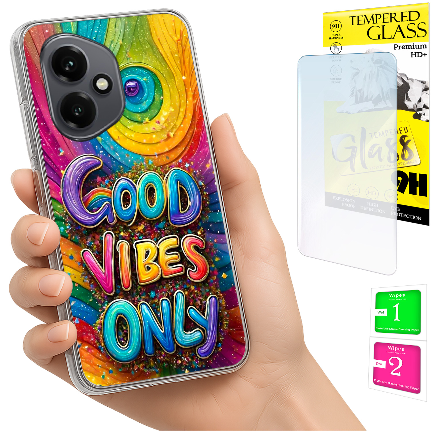 Schutzhülle Für Honor X7d / 400 Smart Photo Case Mit Rückseite, Vibes-technologie Und 9h-glas