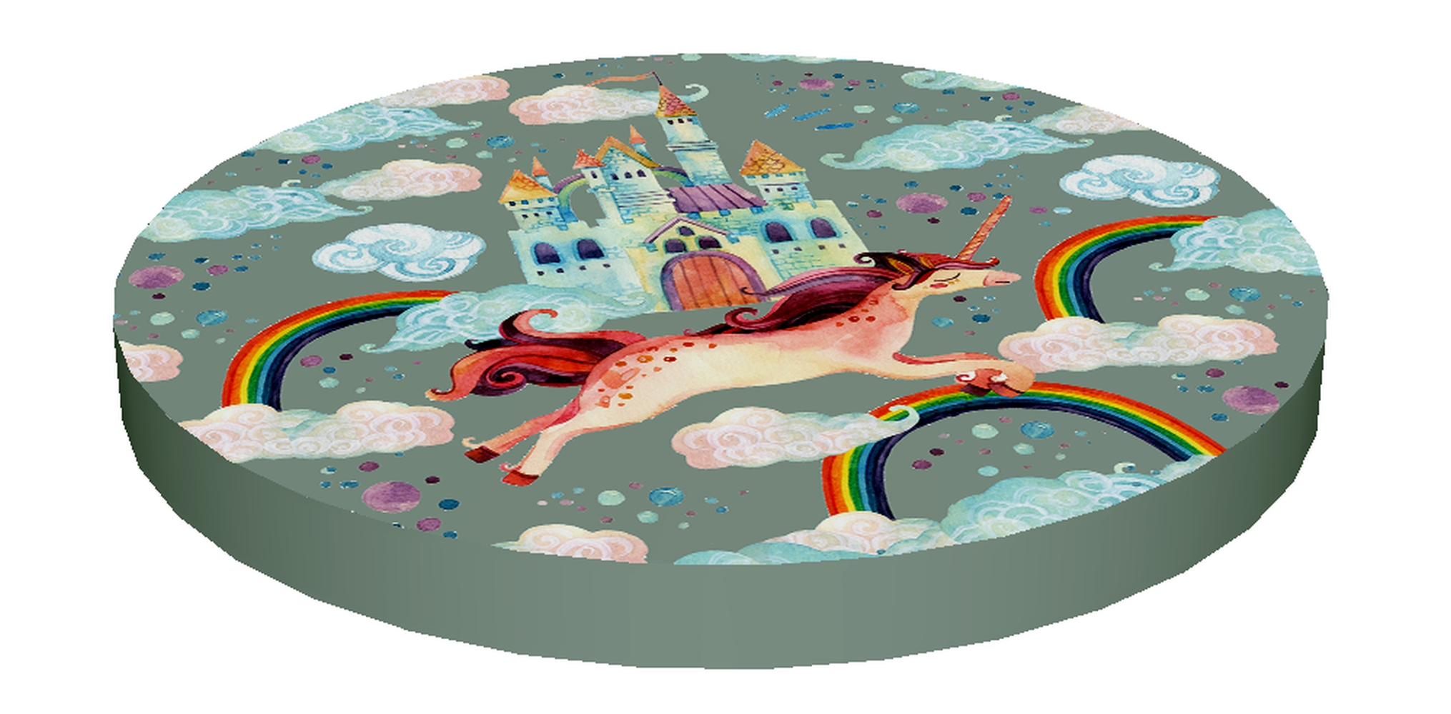 Ring-stuhlkissen - Regenbogen