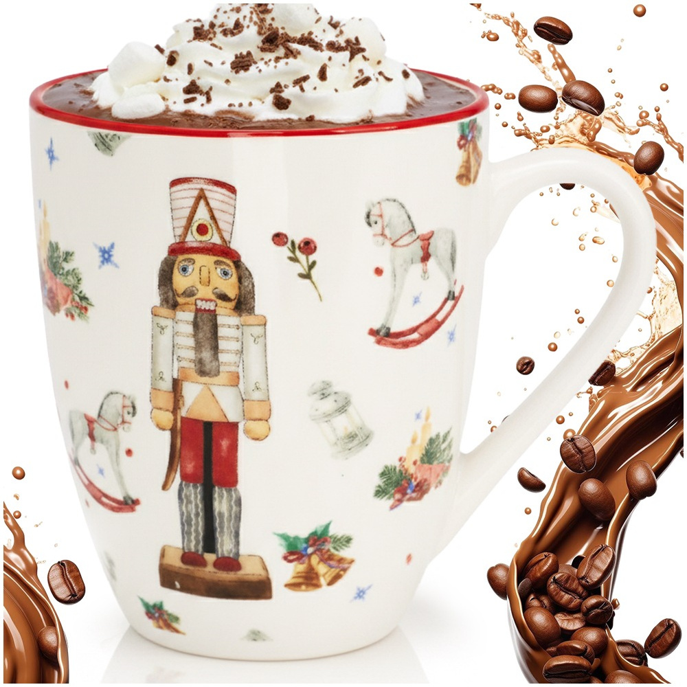 Weihnachtlicher Winterbecher Für Getränke, Kaffee, Tee, Kräuter, Weihnachten 320 Ml