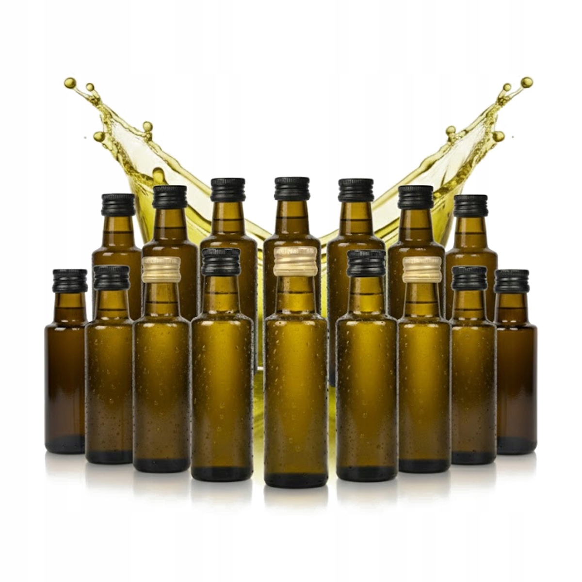 50 Dorica 100ml Olivenflaschen Mit Auslaufsicherem Verschluss Für Öl, Sirup, Likör