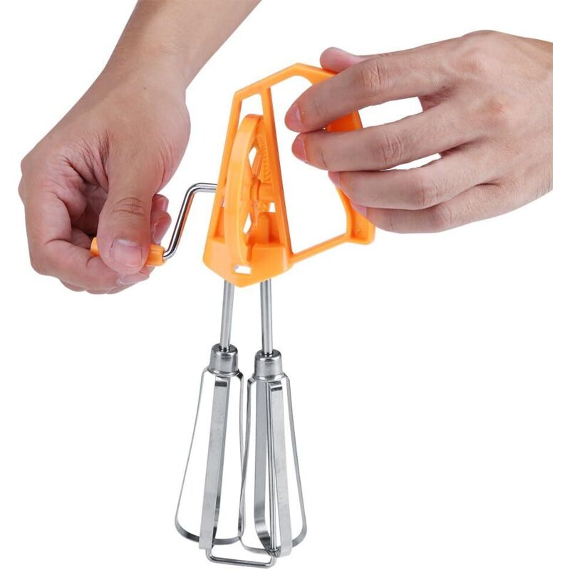 Professioneller Schneebesen, Ballon-schneebesen, Manueller Eierquirl, Milchmixer, Diy-backzubehör, Eierquirl, Küchenutensilien (orange)