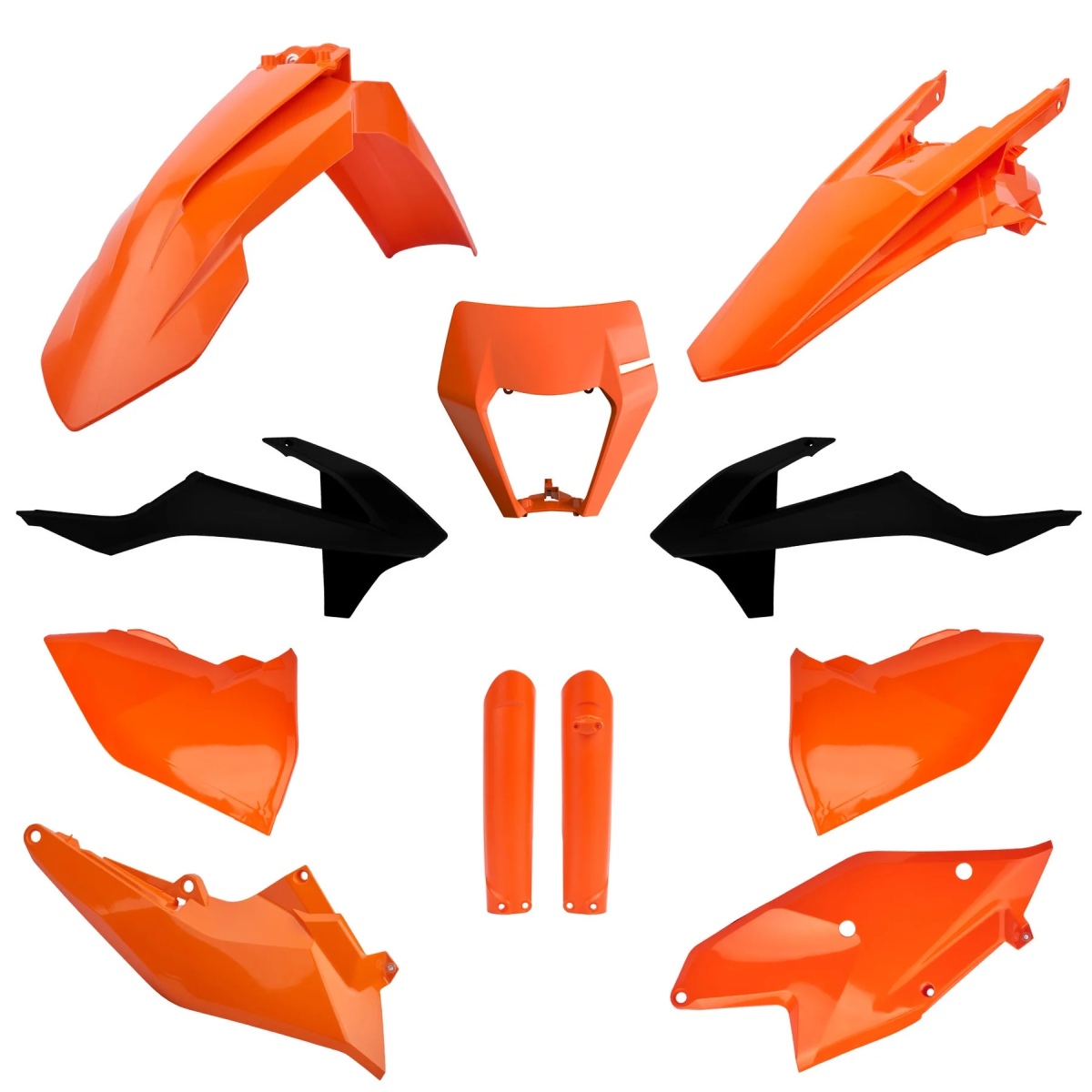 Polisport Ktm Exc Komplettset Verkleidung 17 19 Orange Strapazierfähig