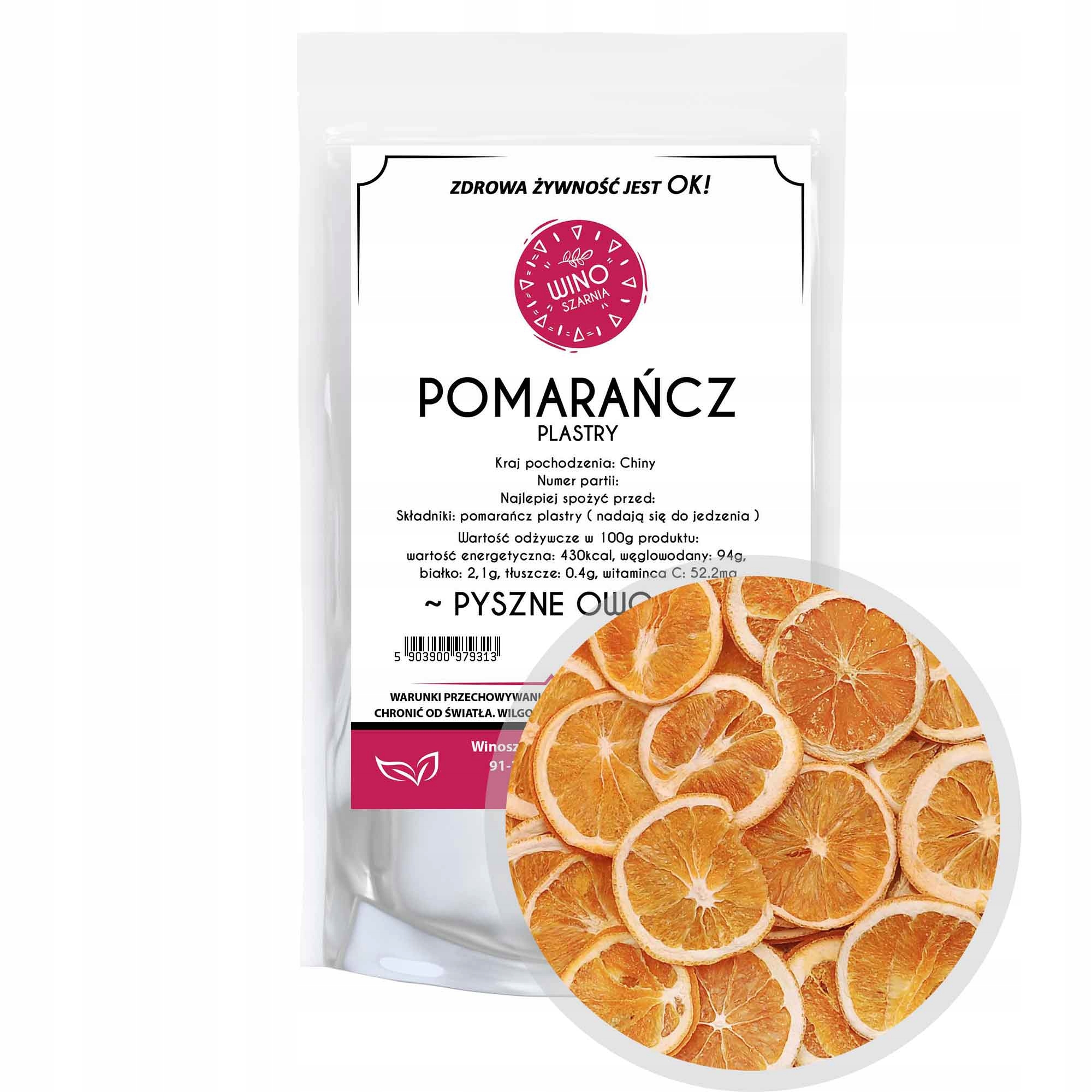 Getrocknete Orangenscheiben – 500 G Essbar