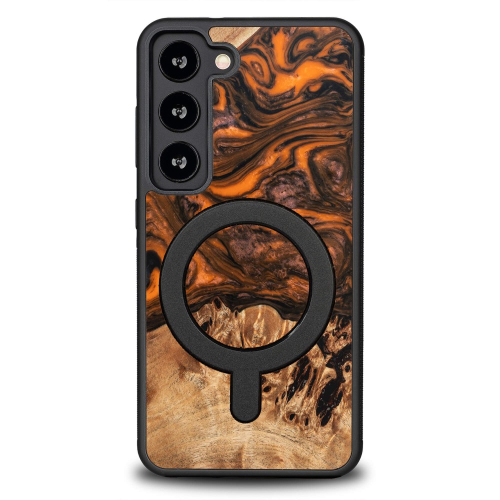Bewood Unique Schutzhülle Für Samsung Galaxy S23 – Orange Mit Magsafe