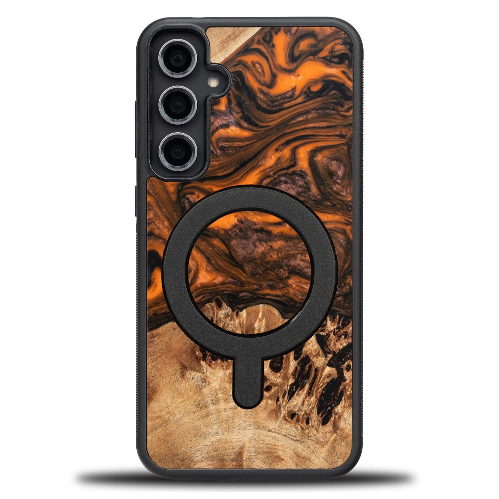 Bewood Unique Hülle Für Samsung Galaxy S23 Fe – Orange Mit Magsafe