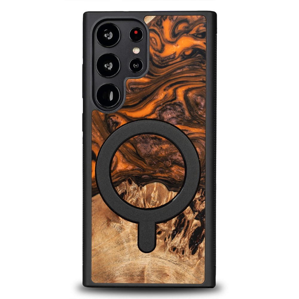Bewood Unique Schutzhülle Für Samsung Galaxy S23 Ultra – Orange Mit Magsafe