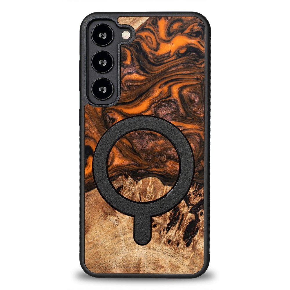 Bewood Unique Schutzhülle Für Samsung Galaxy S23 Plus – Orange Mit Magsafe
