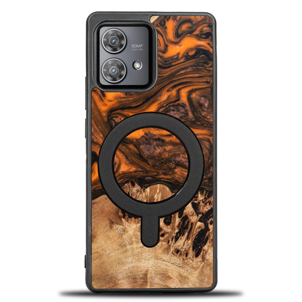 Bewood Unique Schutzhülle Für Motorola Edge 40 Neo – Orange Mit Magsafe