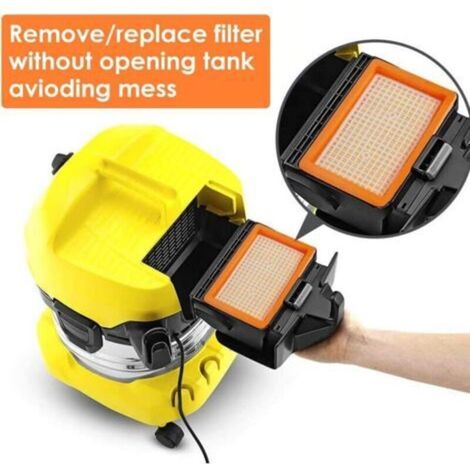 Flacher Faltenfilter Für Kärcher Nass- Und Trockensauger Mv4, Mv5, Mv6, Wd4, Wd5, Wd6, Wd5p, 2er-pack, Austauschbar 2.863 005.0