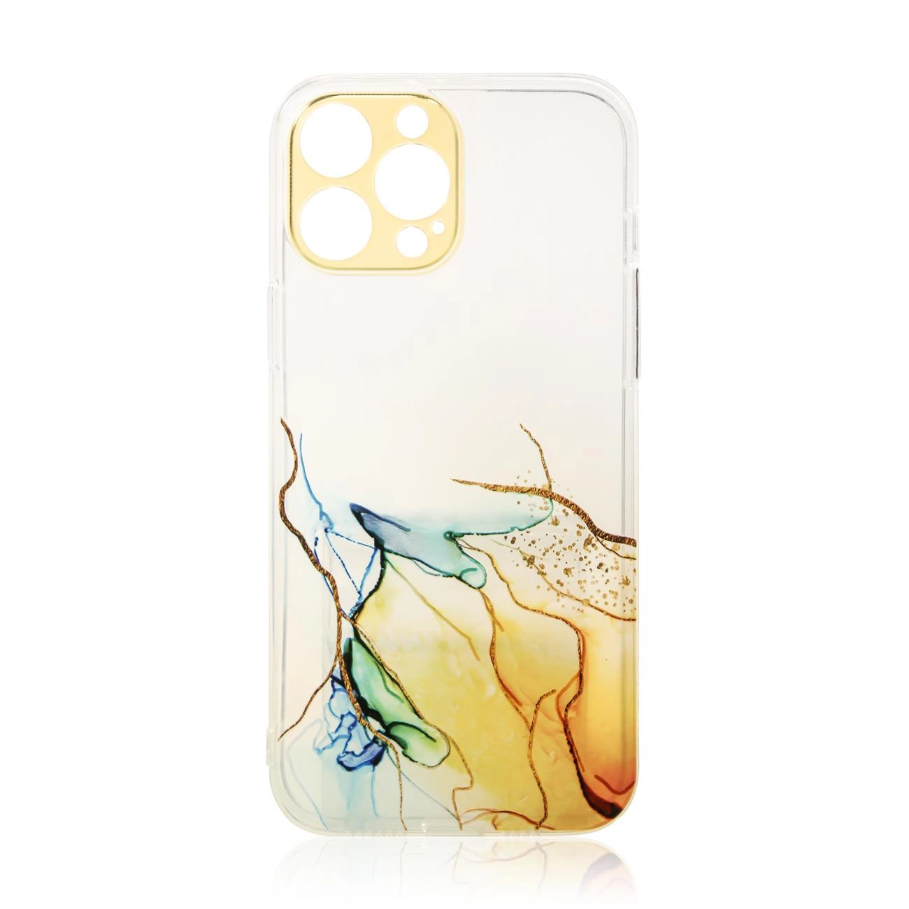 Marmor-schutzhülle Für Xiaomi Redmi Note 11 Pro, Gel-cover, Marmor-orange