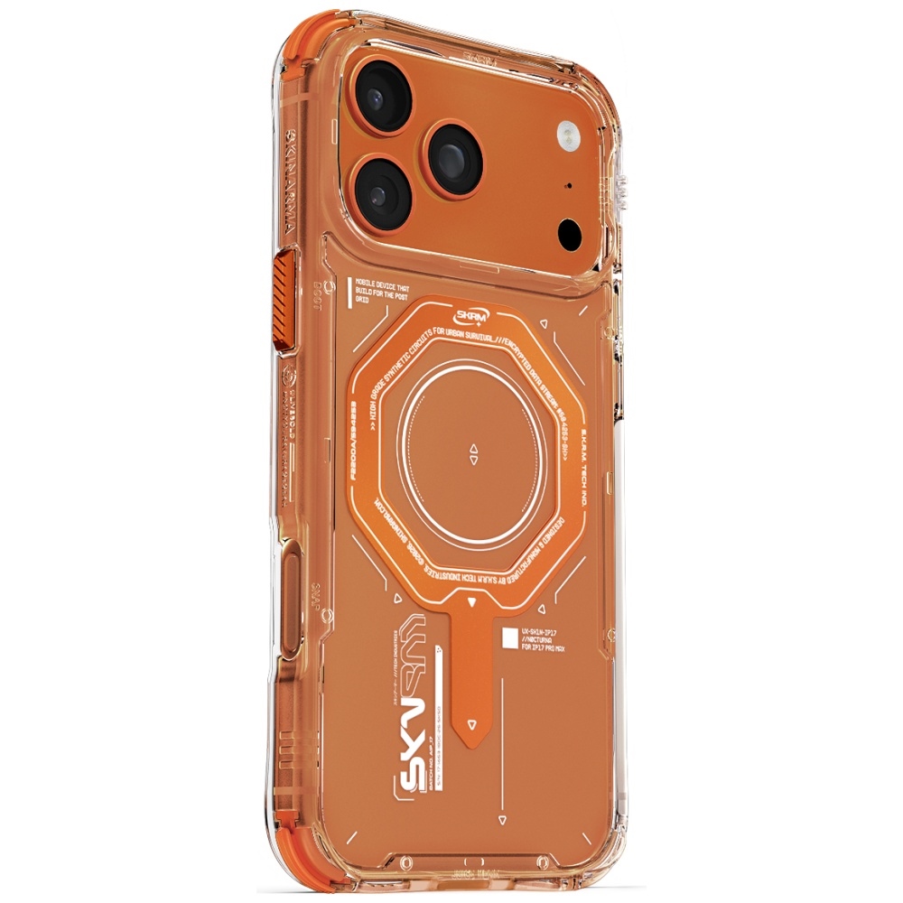 Skinarma Magma Hülle Für Iphone 17 Pro Max Mit Magnetischem Ladeanschluss, Orange