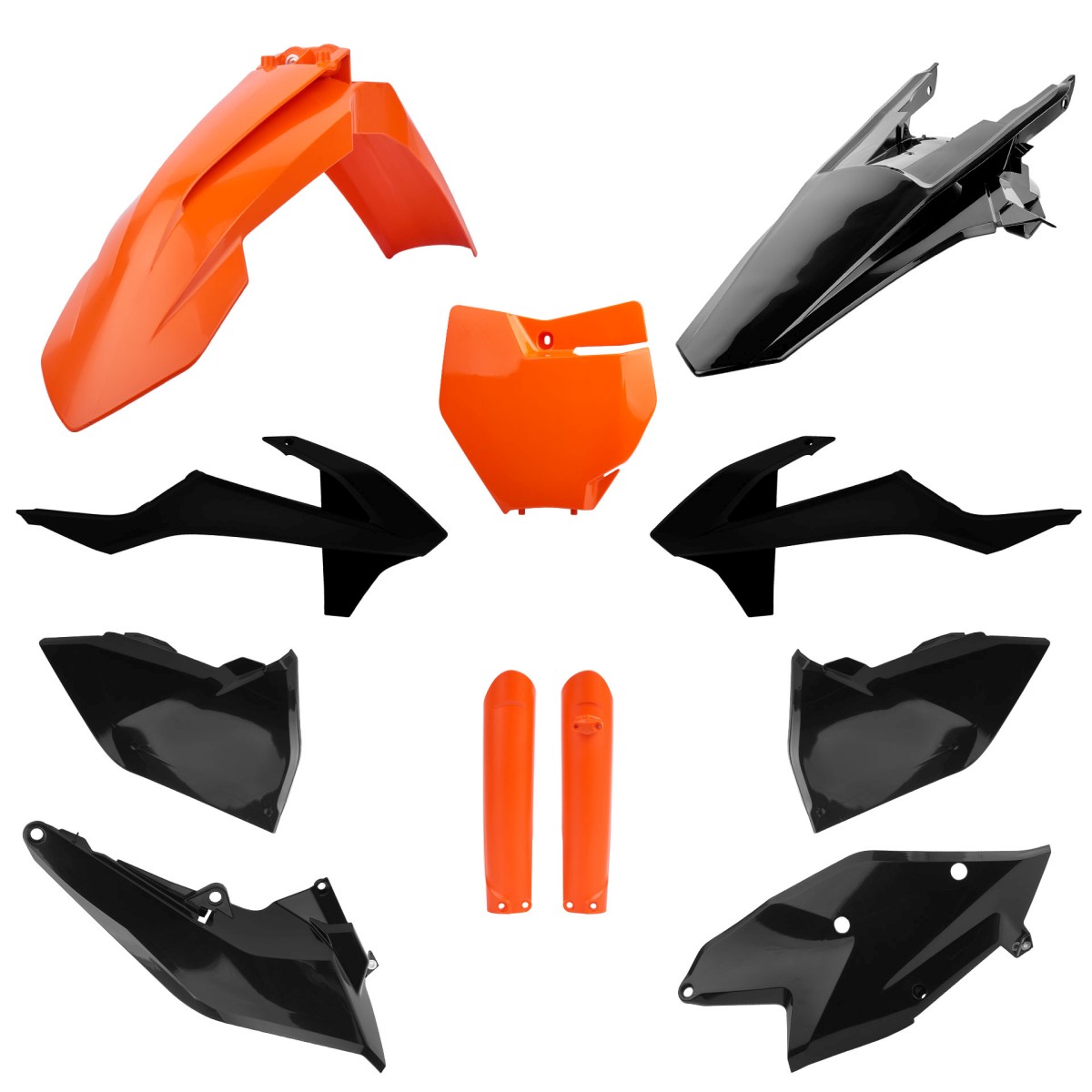 Polisport Ktm Sx Sxf Komplettset Verkleidungsteile 16 18 Orange Robust
