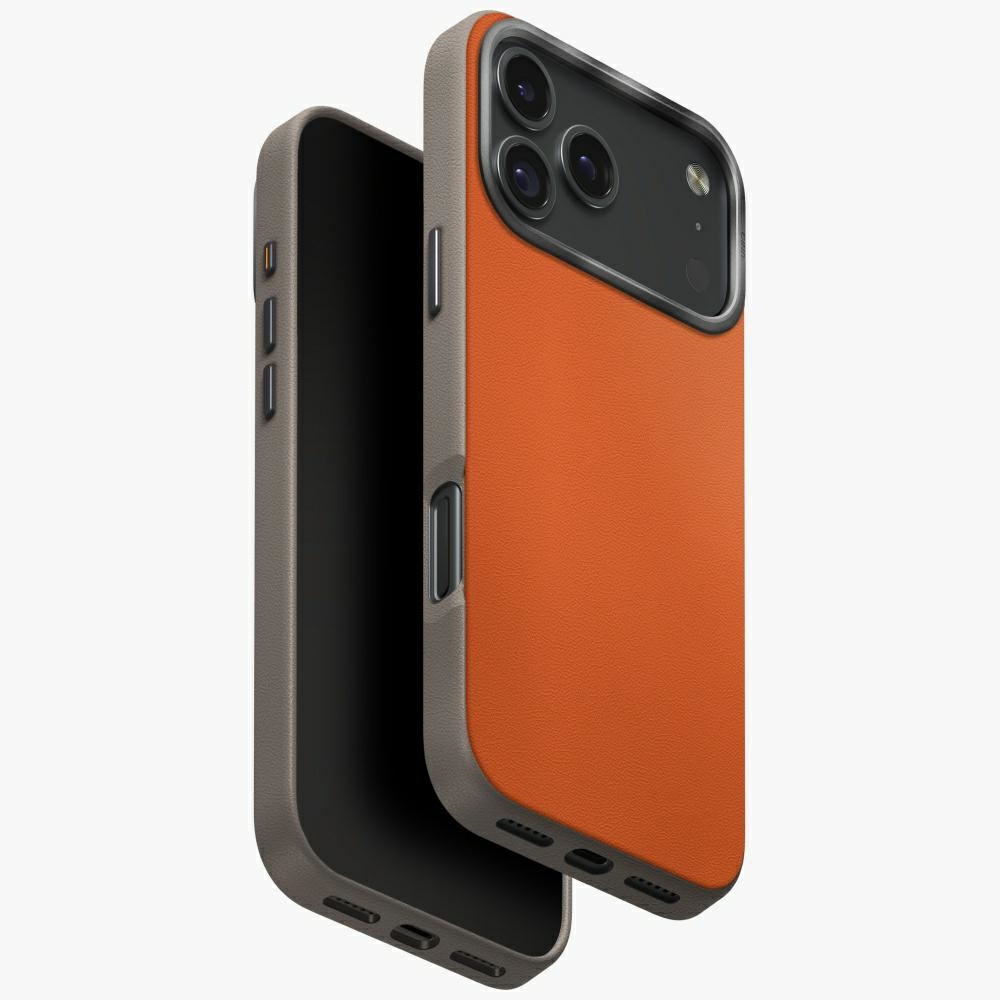 Uniq Lyden Ds Hülle Für Iphone 17 Pro Max Mit Magclick-ladefunktion, Orange/grau