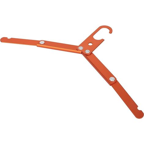 (orange) Reisekleiderbügel, Faltbar, Aus Aluminiumlegierung, Für Outdoor-camping