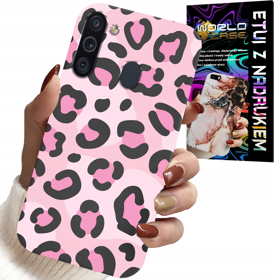 Hülle Für Samsung Galaxy A21 – Pink Panther, Feminines Panthermuster