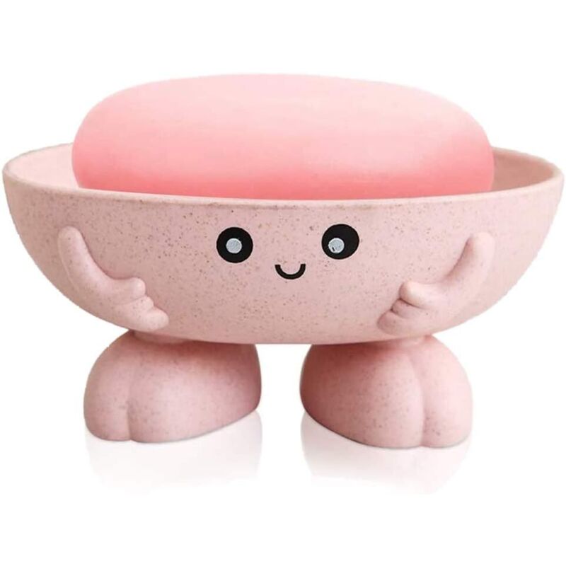 Niedliche Seifenschale, Kreativer Seifenhalter Für Kinder, Hübscher Seifenhalter Für Dusche, Badezimmer Und Küchenarbeitsplatte (rosa)