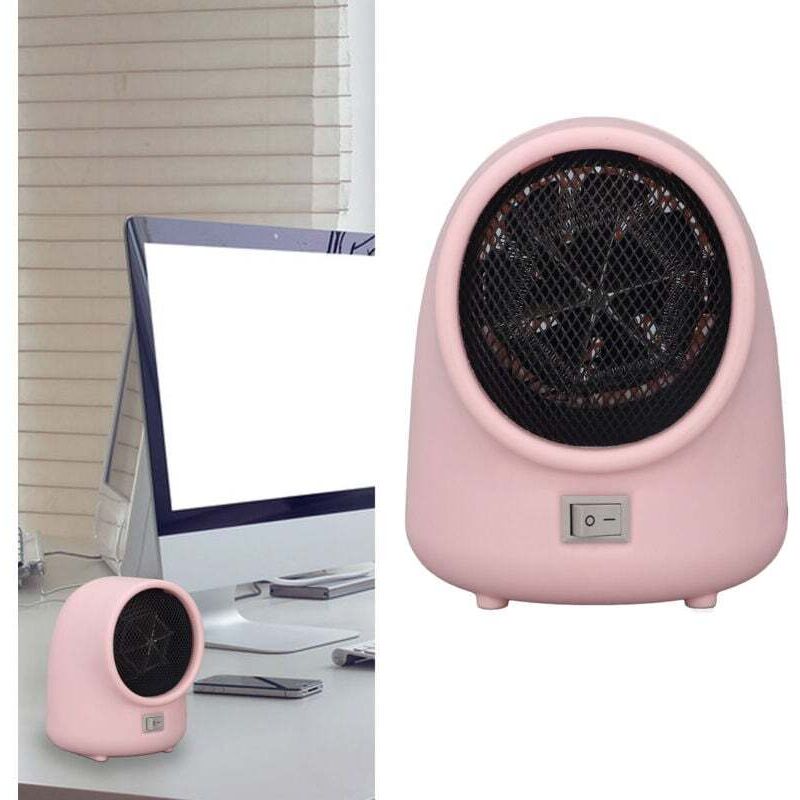 3s Mini-schnellheizgerät Für Zuhause, Büro, Studentenwohnheim, Kleine Räume, Überhitzungsschutz, Eu-stecker 220 V, Sakura Pink