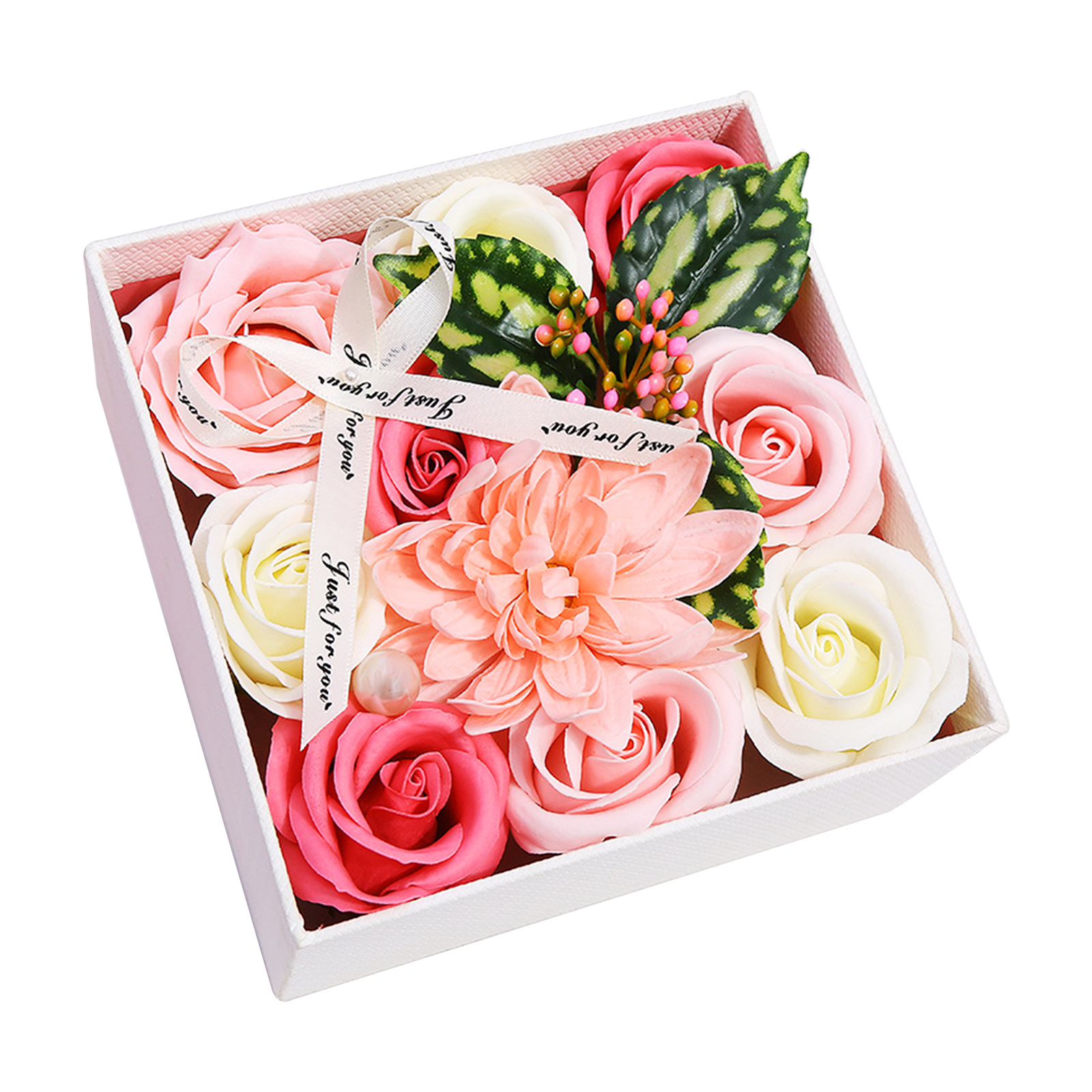 Duftende Rosenseife Mit Grußkarte Und Geschenkbox (künstliche Rose)