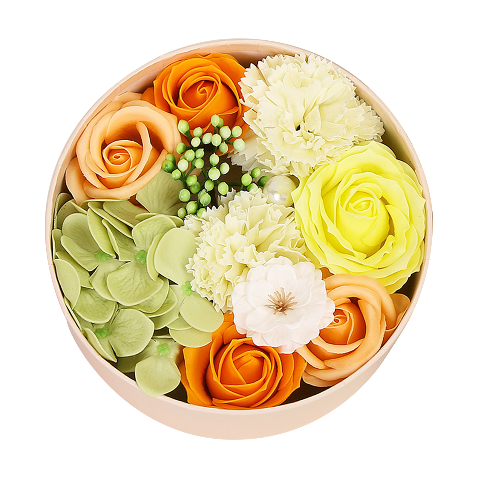 Künstliche Duftrose In Geschenkbox Mit Karte (rote Rose)