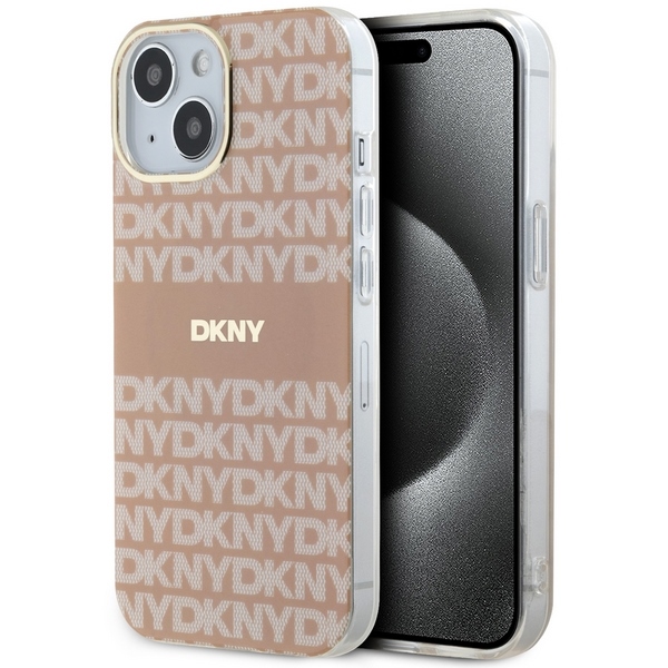 Dkny Dkhmp15shrhsep Iphone 15 / 14 / 136,1" Rosa Hardcase Iml Mono & Stripe Magsafe