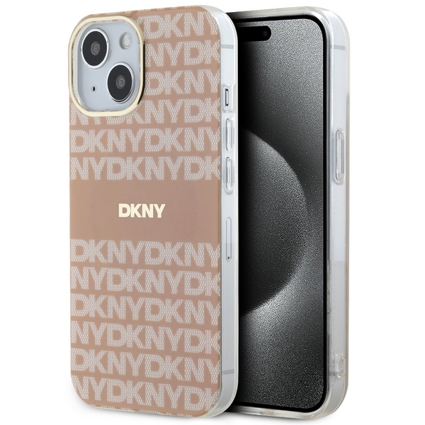 Dkny Dkhmp15mhrhsep Iphone 15 Plus /14 Plus 6,7" Rosa Hartschale Iml Mono & Stripe Magsafe