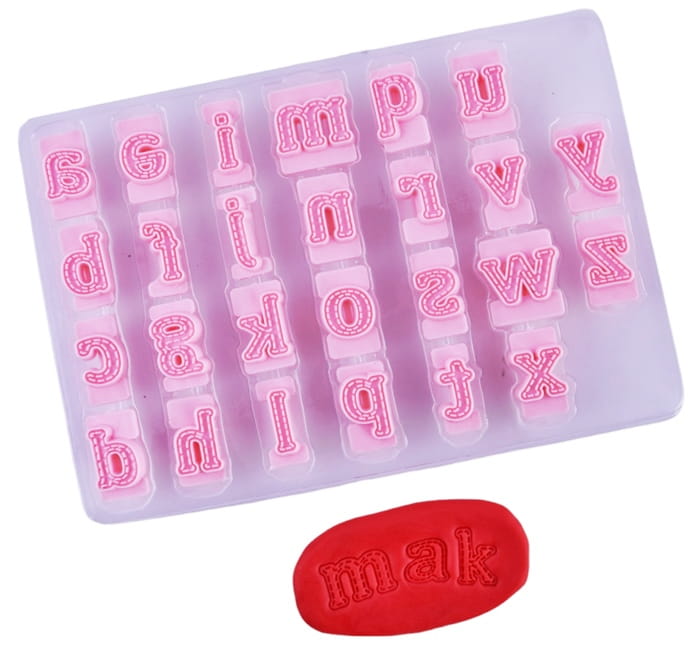 Zuckerpaste-schablone, Ausstecher Für Kleinbuchstaben