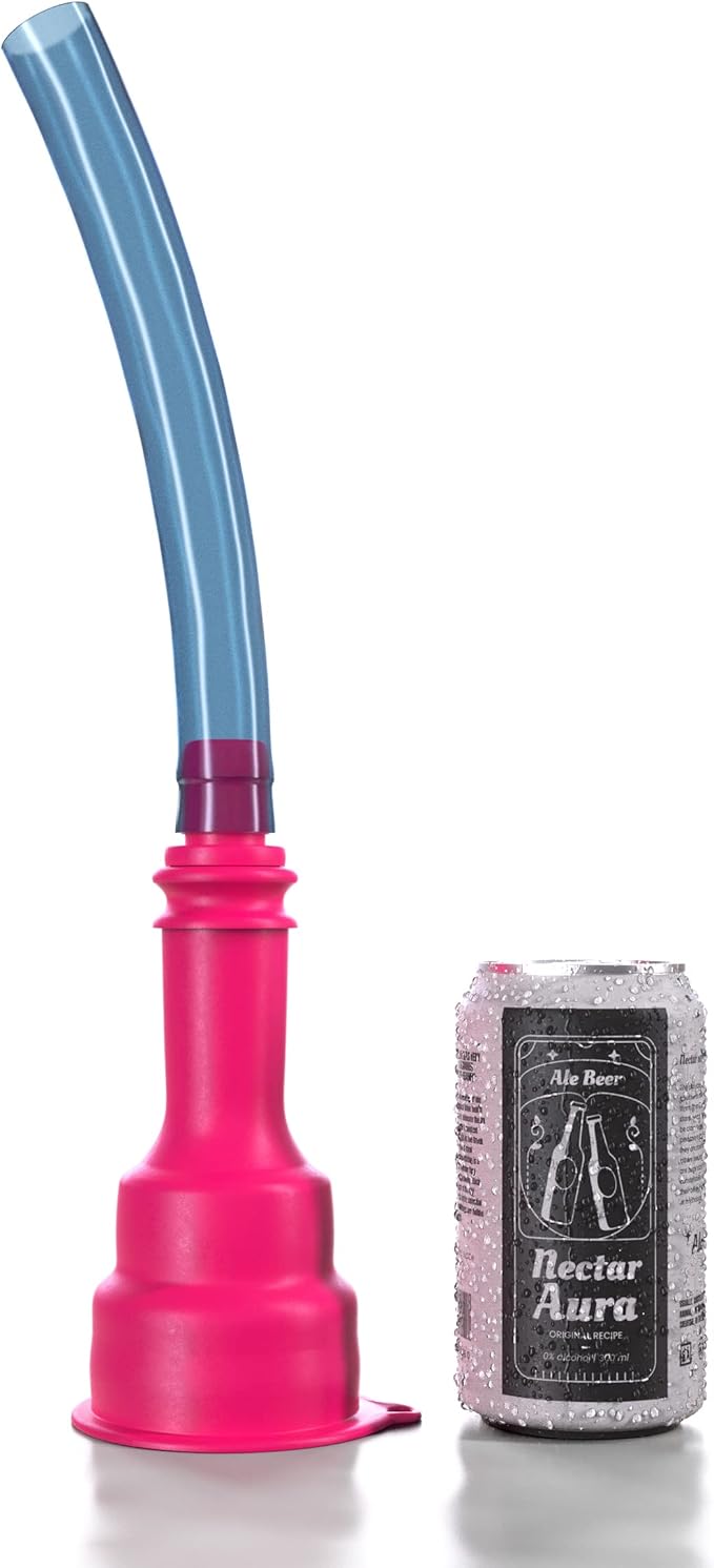 Bierdosenverschluss-trichter, 2-in-1, Pink