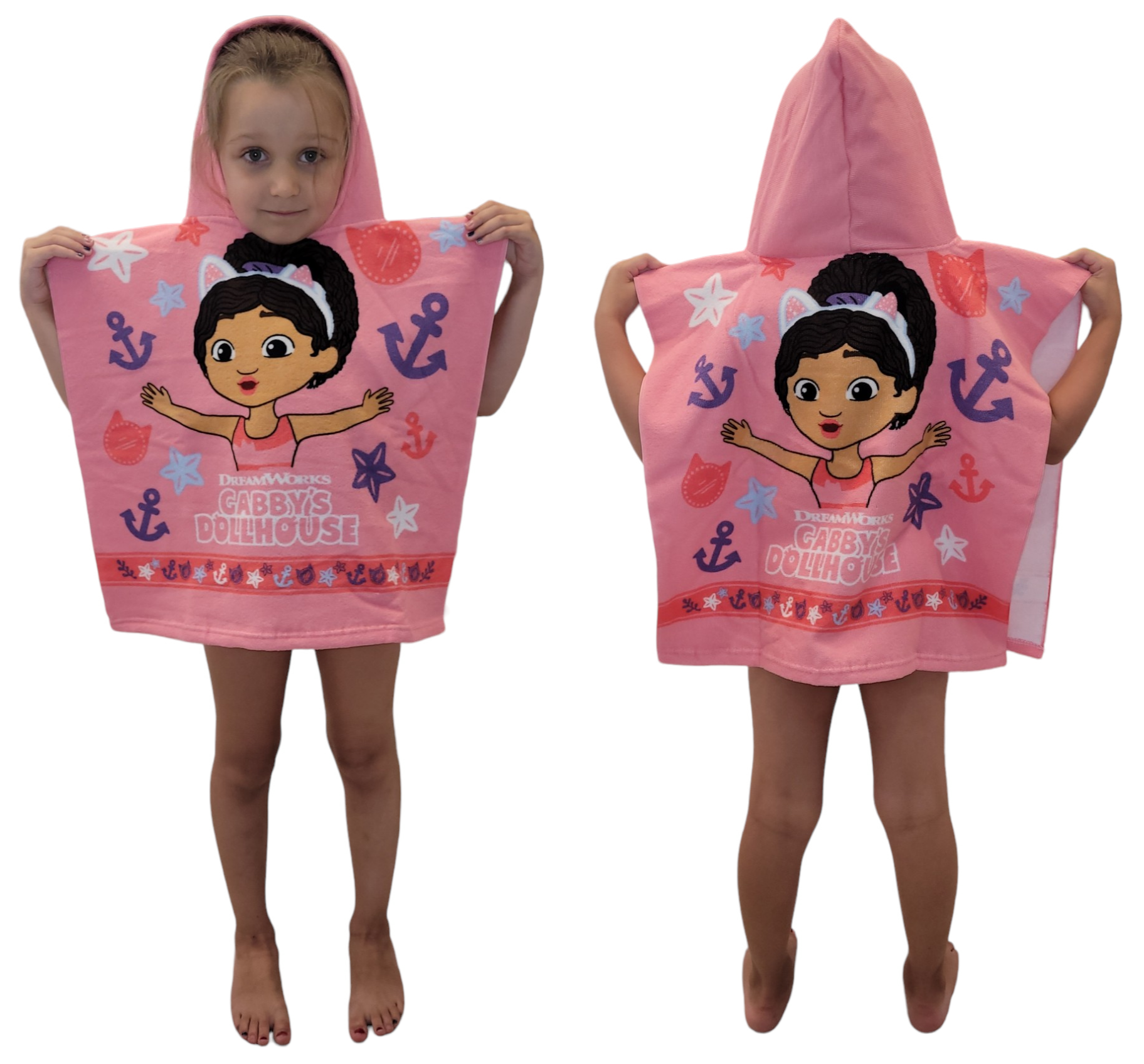 Gabis Katzenhaus-handtuchponcho, Kinderbezug