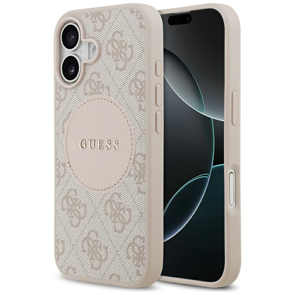 Guess 4g Circle Classic Logo Magsafe Hülle Für Iphone 17 Pink