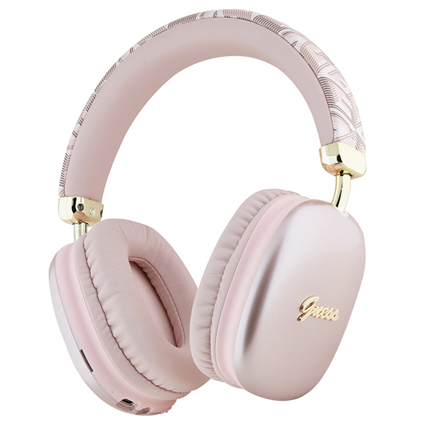 Guess Bluetooth-kopfhörer Gubhk1gctcsp Pink Gcube Metallic Script Logo