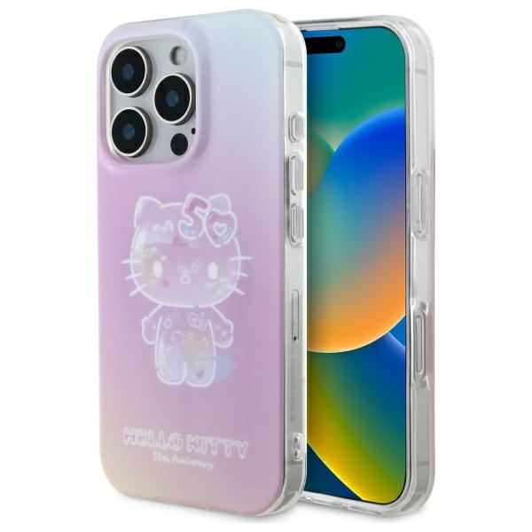 Hello Kitty Hkhmp16lh50ap Iphone 16 Pro 6,3" Pink/pink Hartschalenetui Iml 50th Anniversary Magsafe