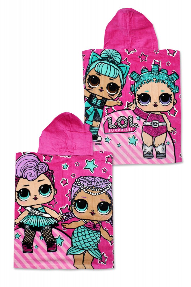 Lol Surprise Poncho-badetuch, 100 % Baumwolle