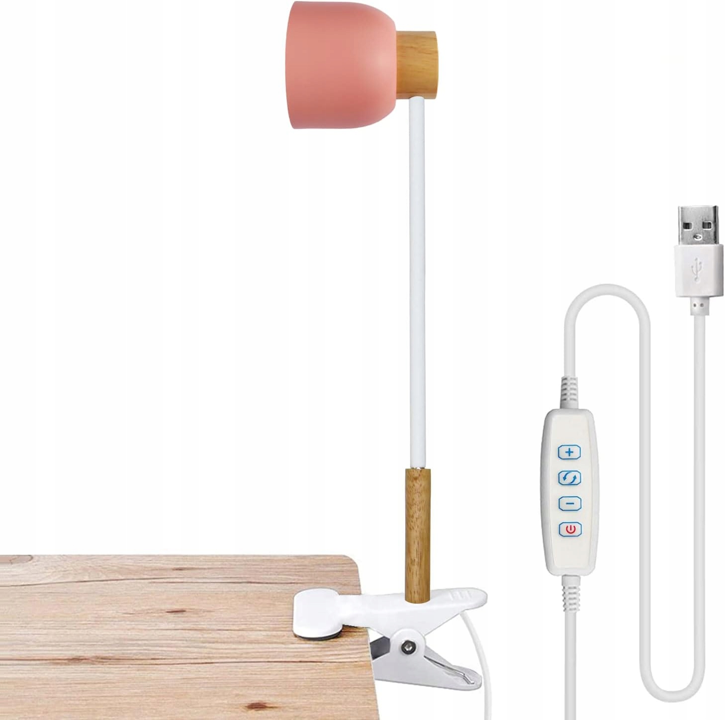 Lanmou Led-leselampe Mit Einstellbarer Helligkeit Und Augenschutz, 360° Pink