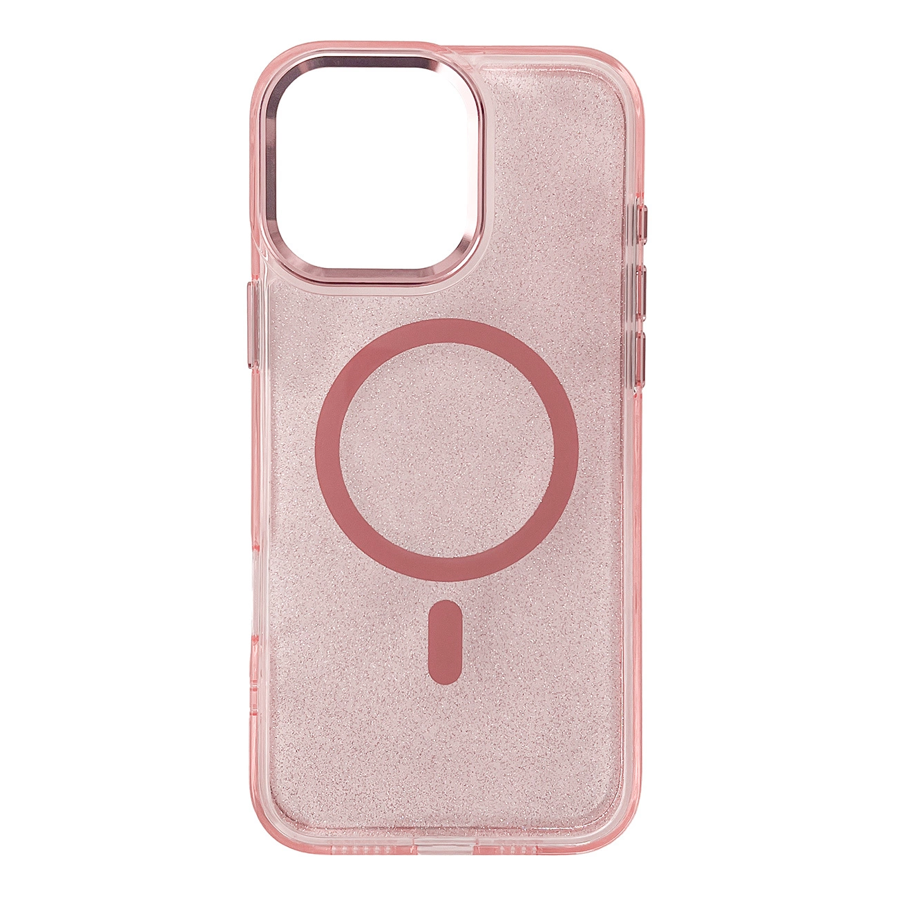 Glitzerhülle Magsafe Für Iphone 16 Pro – Pink Mit Glitzer