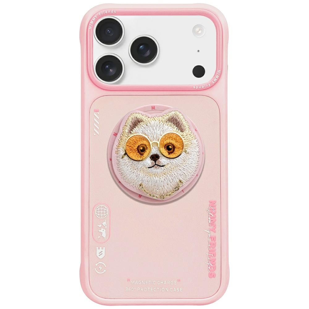 Nimmy Glasses Cool Dog Magsafe Hülle Für Iphone 17 Pink