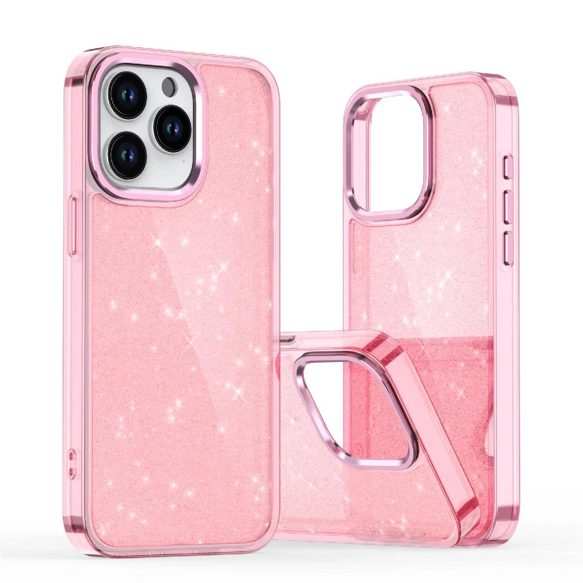 Samsung Galaxy S25 Edge Glitzerhülle – Rosa