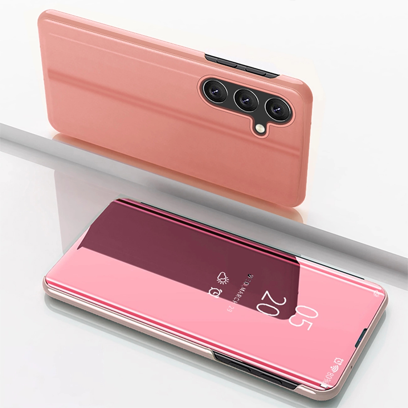 Schutzhülle Für Samsung Galaxy S24 Fe Clear View Case – Pink