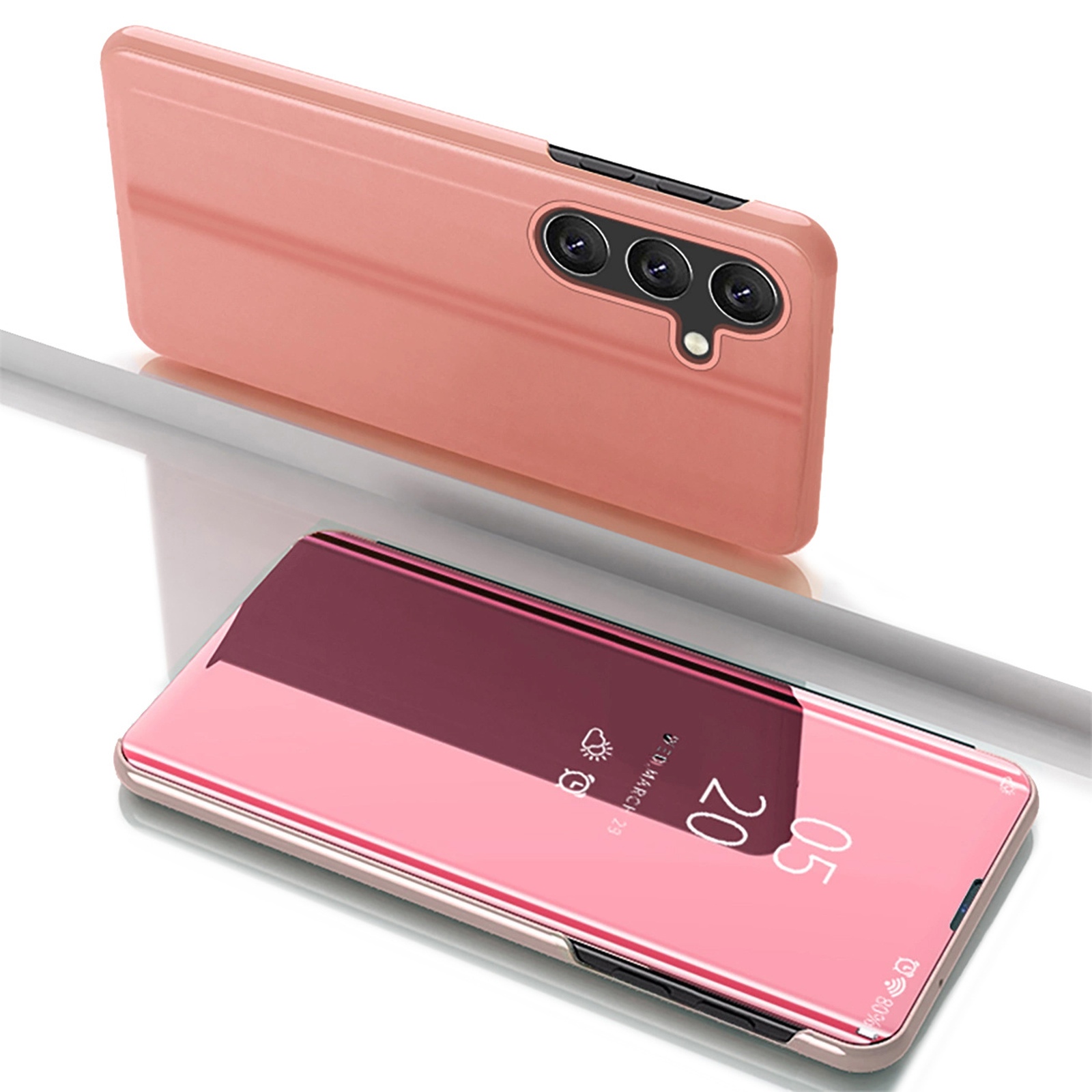 Samsung Galaxy S25+ Clear View Hülle - Pink