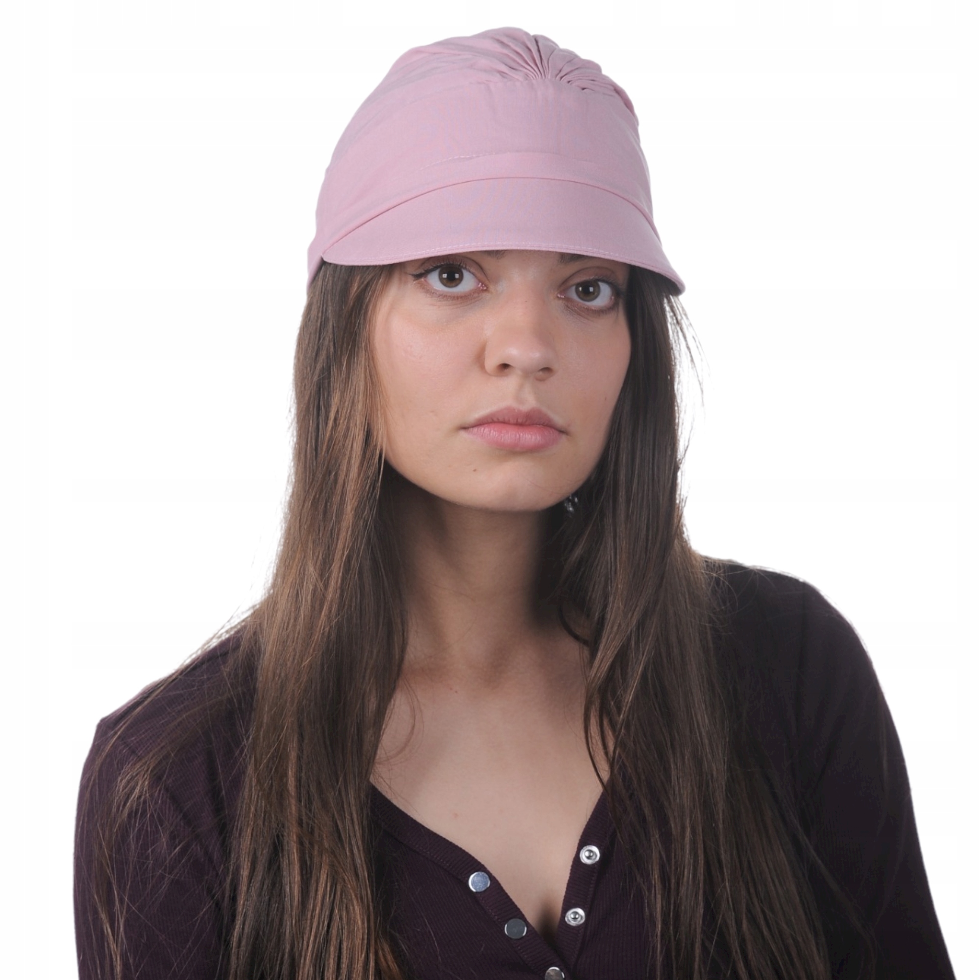 Tess Turban Mit Schirm, Puderrosa, 162, Damenschal, Auch Nach Der Chemotherapie