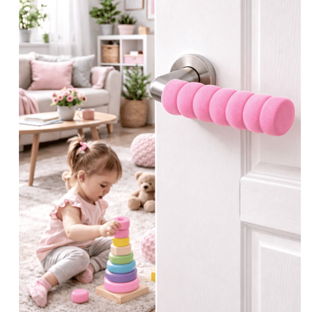 Türknaufschutz Aus Weichem Schaumstoff Für Kinder, Stoßdämpfer – 2 Stück. Türknaufschutz Aus Weichem Schaumstoff Für Kinder, Stoßdämpfer – 2 Stück (rosa)