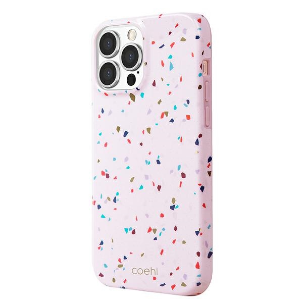 Uniq Coehl Terrazzo Iphone 13 Promax 6,7" Rosa/rosa Hülle