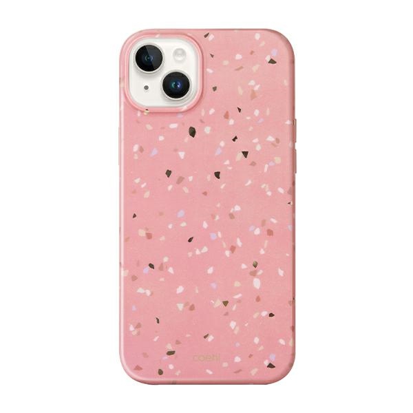 Uniq Coehl Terrazzo Iphone 14 Plus/15 Plus 6,7" Hülle In Rosa/korallenrosa