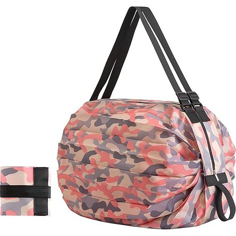 Faltbare Einkaufstaschen In Einer Tasche, Wiederverwendbare, Faltbare Oxford-stofftaschen Für Reisen, Fitness, Einkaufen, Camping Und Winterkleidung, Faltbare Einkaufstasche
