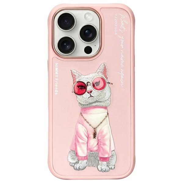 Iphone 16 Pro Max Nimmy Brille Cool Cat Pink Hülle