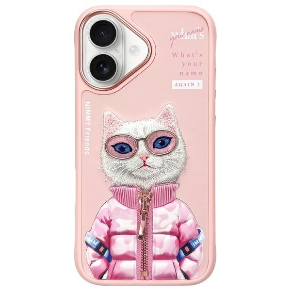 Iphone 16 Hülle Nimmy Cool&cute 2.0 Katze Pink