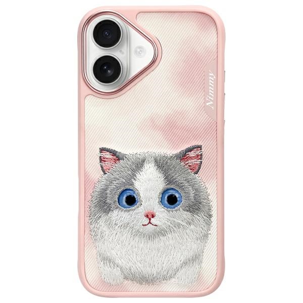 Iphone 16 Hülle Nimmy Big Eyed Pet 2.0 Katze Pink