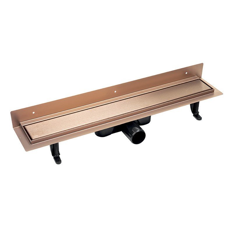 Lineare Ablaufrinne 60 Cm, Wandmontage, Roségold