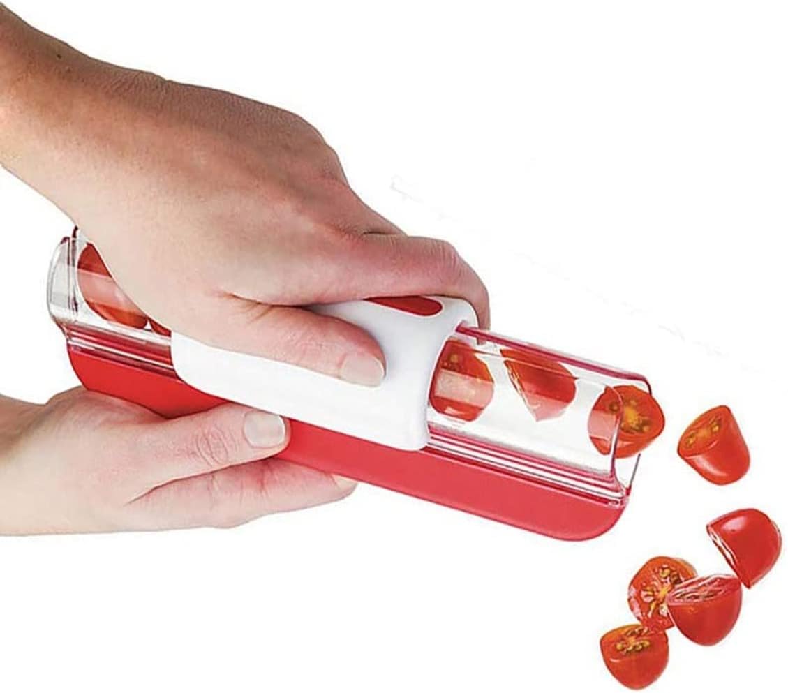 Schneiden Von Kirschtomaten, Weintrauben, Tomaten, Obstzubereitung, Küchenutensil, Gemüsemandoline, Küchengerät
