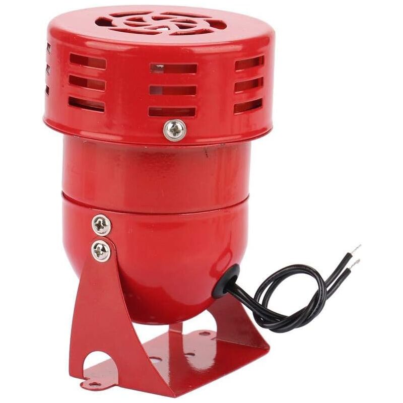 Summer-sirene 220 V, 120 Db, Leistungsstarker Mini-alarm Aus Rotem Metall Mit Motor, Elektrischer Lärmschutz Gegen Diebstahl, Ms 190