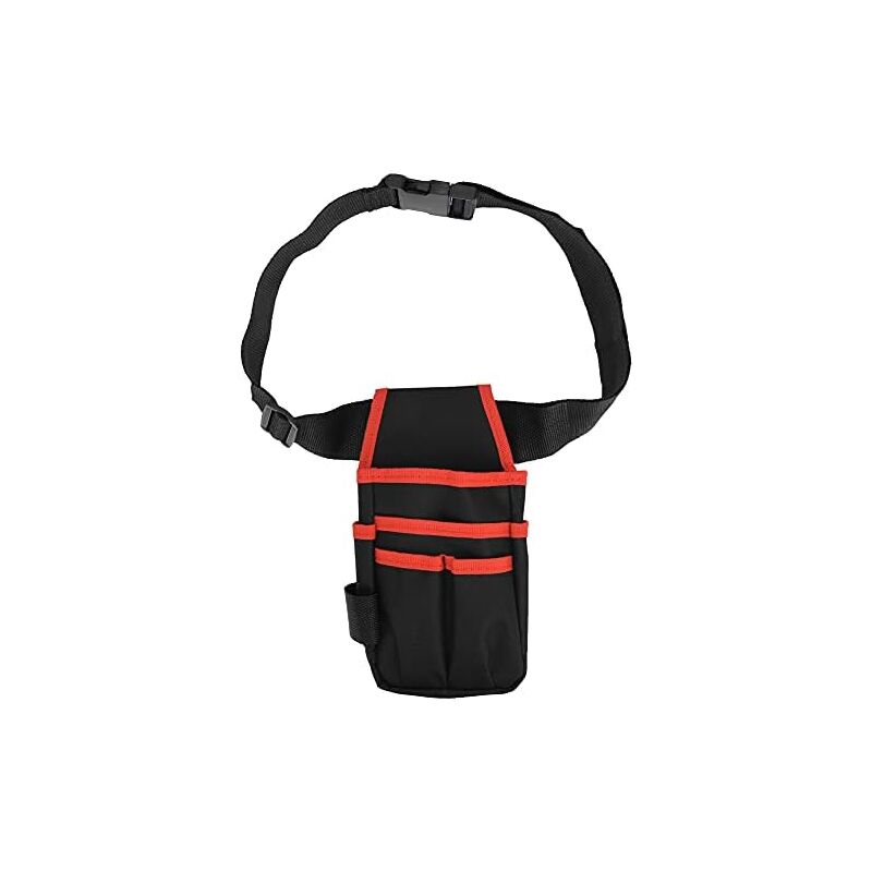 13 X 26 Cm Werkzeuggürteltasche, 6 Fächer, Oxford-stoff, Kleine Aufbewahrungstasche Für Reparaturwerkzeuge Für Tischler, Elektriker, Techniker (rot)